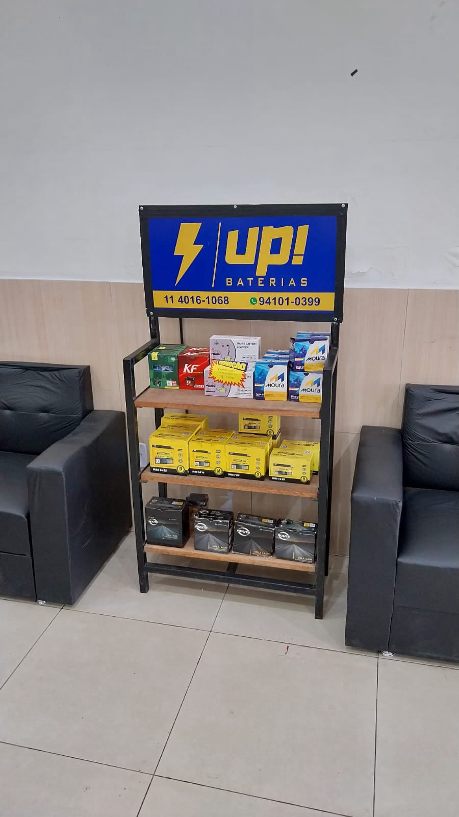 venda de baterias, teste e diagnostico, instalação, manutenção preventiva e troca de cabos